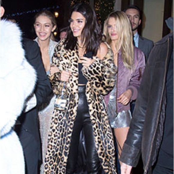 #36 New Long Plush Leopard Faux Fur Teddy Coat - Picture 3 of 8